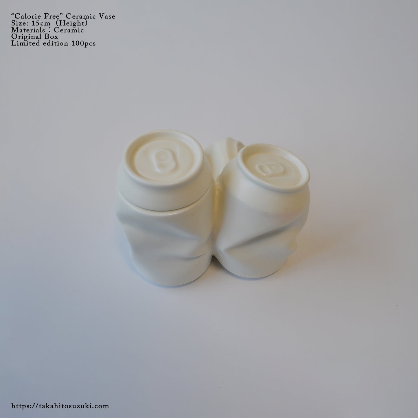 Calorie Free Ceramic Vase - OFF WHITE
