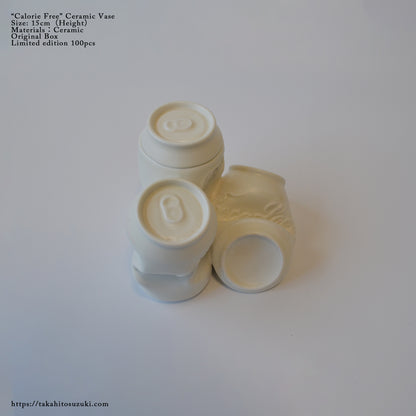 Calorie Free Ceramic Vase - OFF WHITE